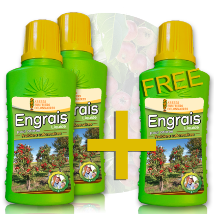 2 + 1 Engrais liquide de 200 ml pour arbres à colonne de fruits